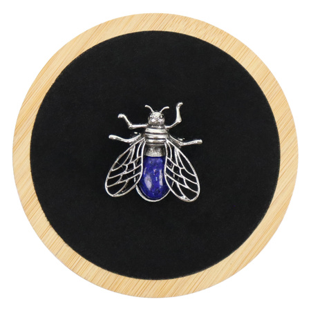 Wisiorek/broszka pszczoła z lapis lazuli