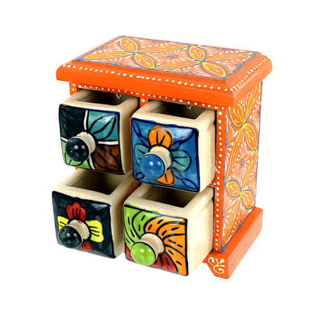 Szkatułka Indyjska z 4 szufladami