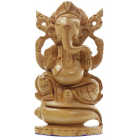 Figurka Ganeśi drewniana