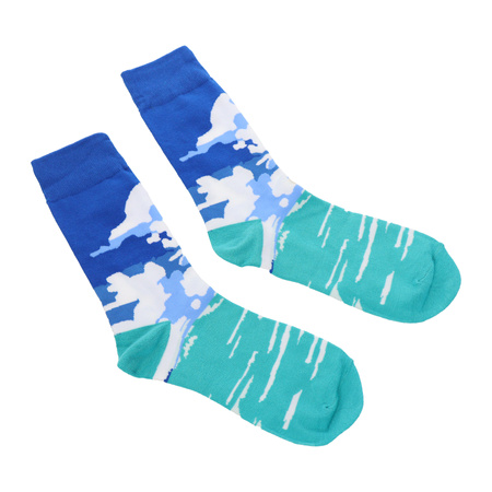 Kolorowe skarpetki za kostkę - natura