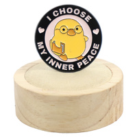 Przypinka metalowa - Kaczki