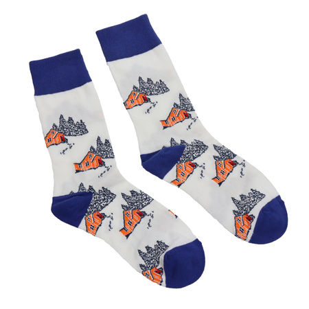 Kolorowe skarpetki za kostkę - natura