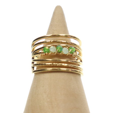 Pierścionek ze stali -  szeroki