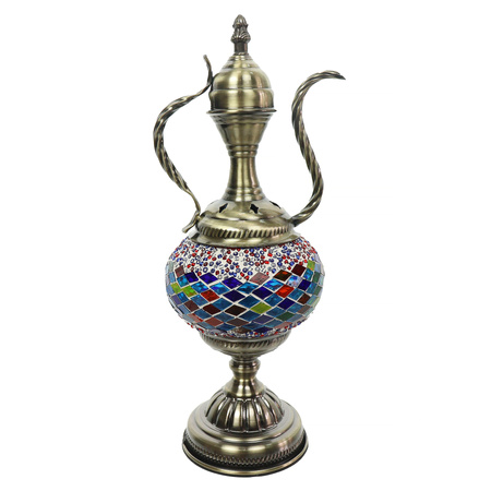 Lampa mozaikowa w kształcie wazy