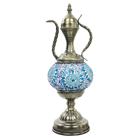 Lampa mozaikowa w kształcie wazy