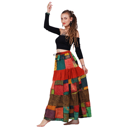 Tajlandia Spódnica Patchwork