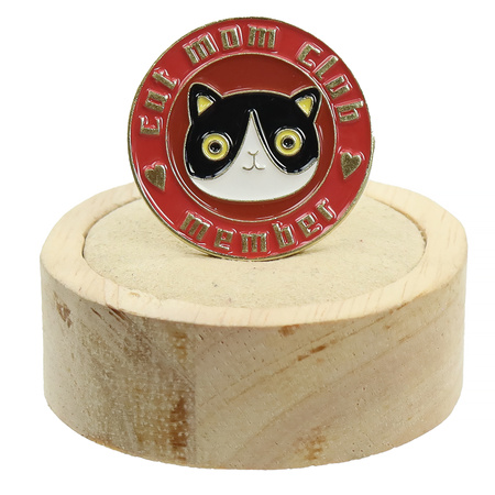 Przypinka metalowa - Czarne koty