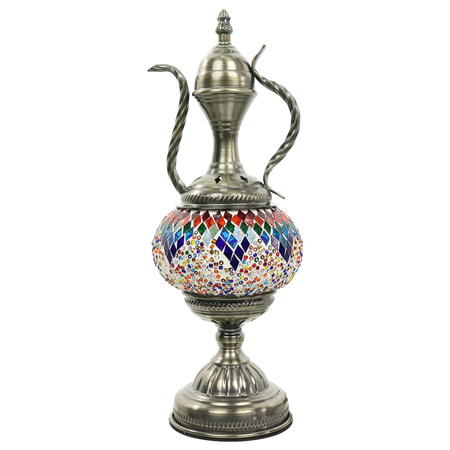 Lampa mozaikowa w kształcie wazy