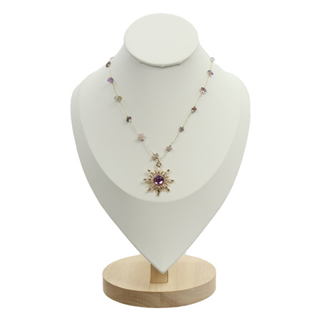 Łańcuszek kamienny ze słońcem