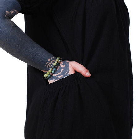 Tajlandia sukienka bawełniana z rękawkami