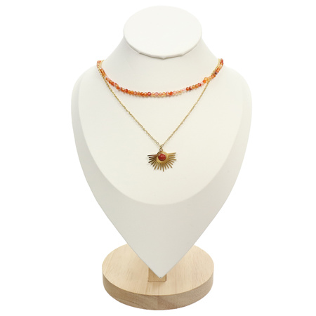 Naszyjnik kamienny z zawieszką