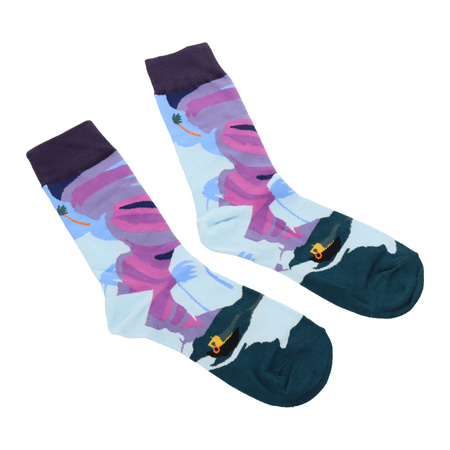 Kolorowe skarpetki za kostkę