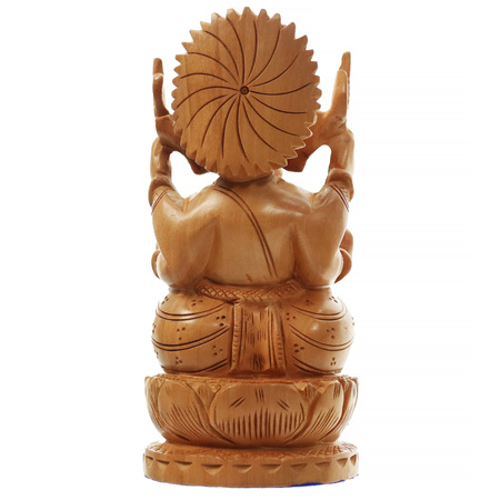 Figurka Ganeśi drewniana