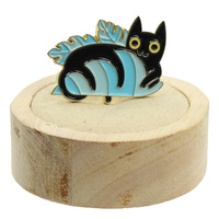 Przypinka metalowa - Czarne koty