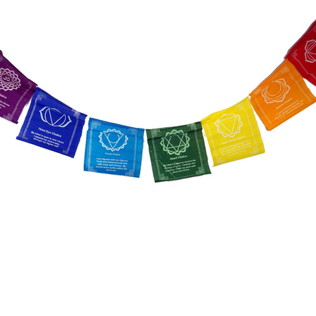 Chorągiewki modlitewne "Czakry"