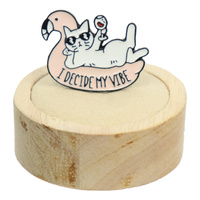 Przypinka metalowa - Koty