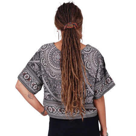 Koszulka wzorzysta krótka