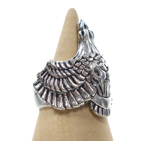 Pierścionek indyjski z motywem kruka