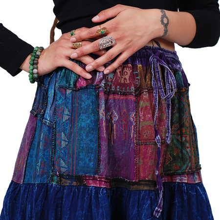 Tajlandia Spódnica Patchwork