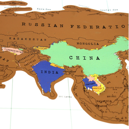 Mapa świata zdrapka
