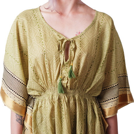 Tajlandia tunika damska ze złotym akcentem