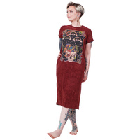 Tajlandia sukienka długa z nadrukiem