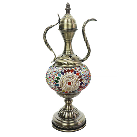 Lampa mozaikowa w kształcie wazy