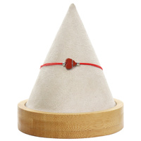 Bransoletka sznurek z kamiennym sercem