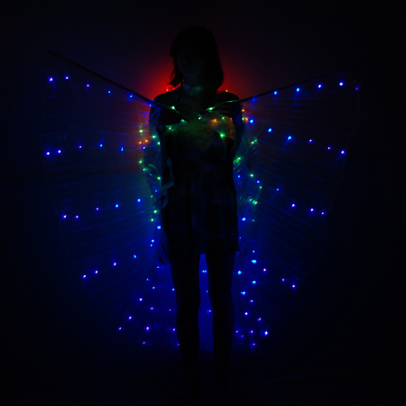 Skrzydła do tańca LED