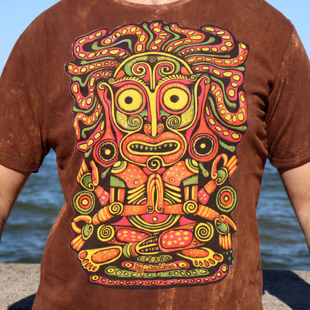 T-Shirt męski hippie Māori