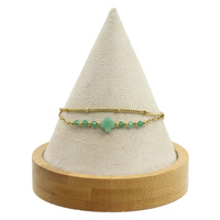 Bransoletka kamienna koniczynka