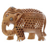 Drewniana figurka słonia - 11 cm