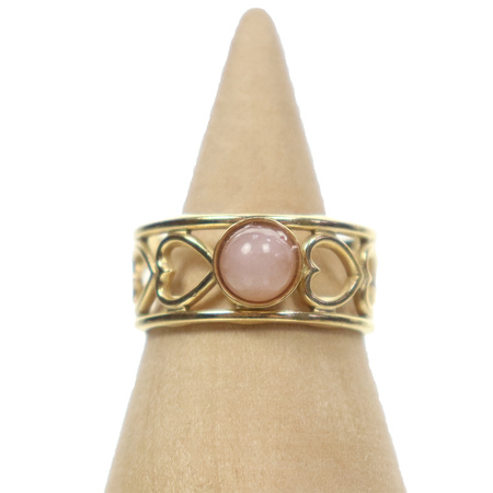 Pierścionek ze stali -  Serca