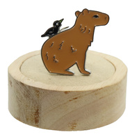 Przypinka metalowa - Kapibary