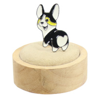 Czarny corgie