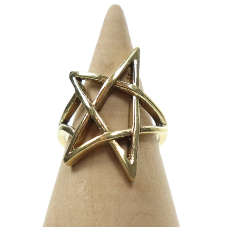 Pierścionek indyjski z motywem gwiazdy pięcioramiennej