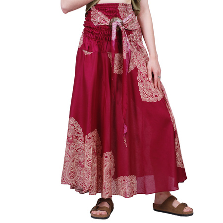 Spódnica wzorzysta wiązana