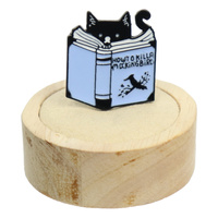 Przypinka metalowa - Czarne koty