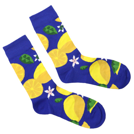 Kolorowe skarpetki za kostkę - owoce