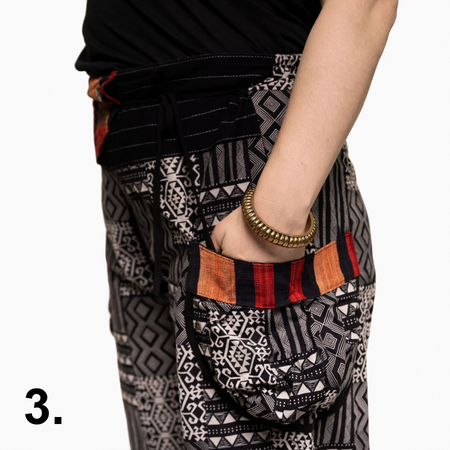 Tajlandia spodnie w rybki welony