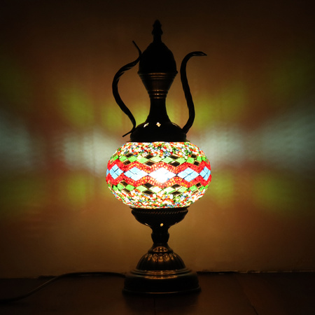 Lampa mozaikowa w kształcie wazy - duża