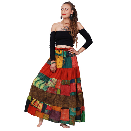 Tajlandia Spódnica Patchwork