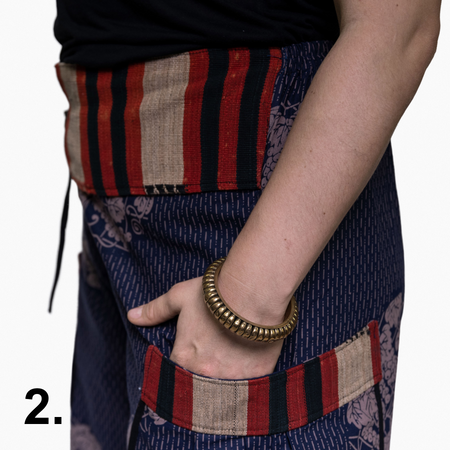 Tajlandia spodnie w rybki welony