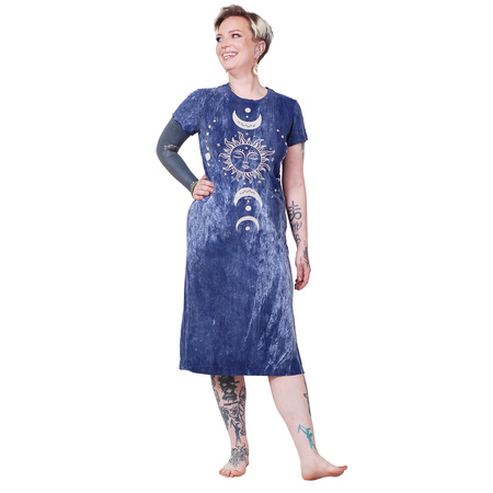 Tajlandia sukienka długa z nadrukiem