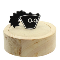 Przypinka metalowa - Czarne koty