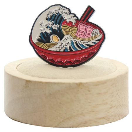 Przypinka metalowa - Wielka fala w Kanagawie