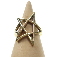 Pierścionek indyjski z motywem gwiazdy pięcioramiennej