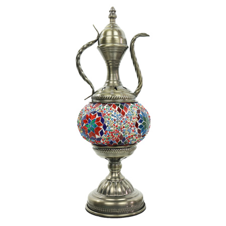 Lampa mozaikowa w kształcie wazy