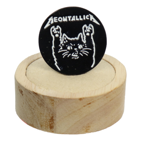 Przypinka metalowa - Czarne koty