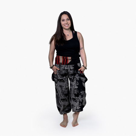 Tajlandia spodnie w rybki welony